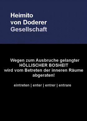 Heimito von Doderer-Gesellschaft, willkommen, welcome, bienvenue, benvenuti